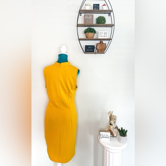 Vibrant Sharagano Sleeveless Dress Size 8 - Chic Must-Have for Any Wardrobe! - Picture 4 of 11